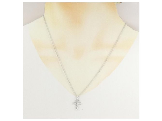 Bulgari Collana Cross Small Bvlgari D'oro - vista 6