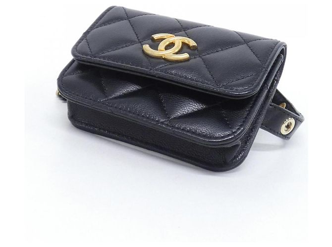 Marsupio in pelle nera Chanel AP2549 Nero - vista 3