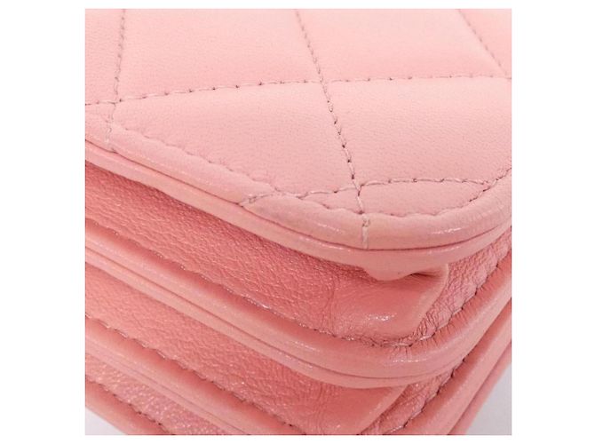 Borsa a tracolla Chanel AP2845 in pelle rosa - vista 3