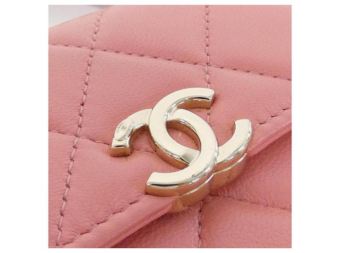 Borsa a tracolla Chanel AP2845 in pelle rosa - vista 5