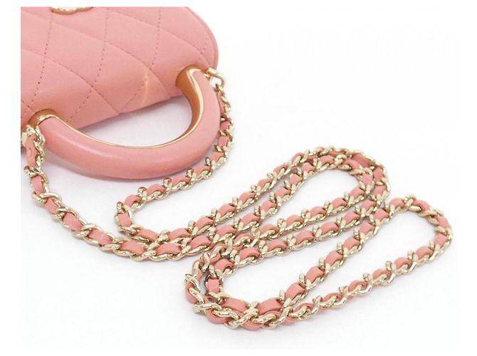 Borsa a tracolla Chanel AP2845 in pelle rosa - vista 7