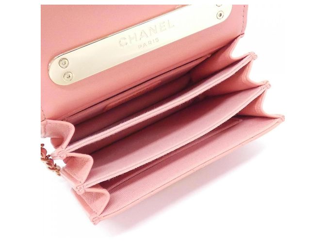 Borsa a tracolla Chanel AP2845 in pelle rosa - vista 8