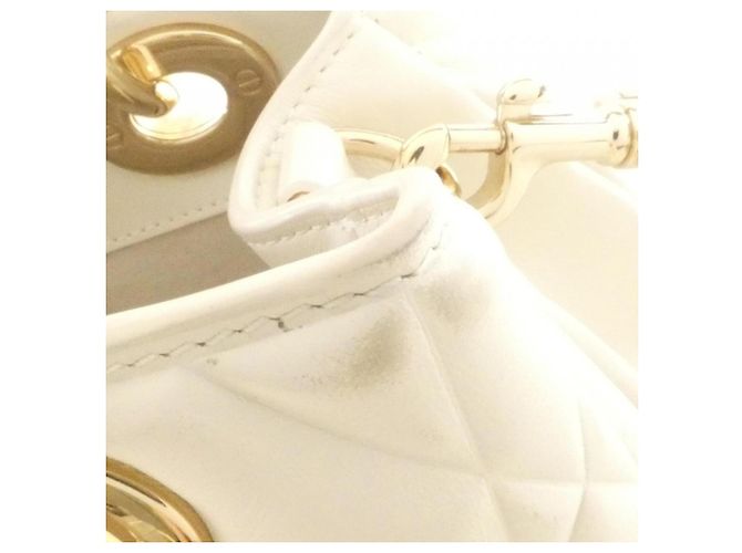 Borsa Christian Dior Lady 95.22 Small Bianco - vista 4