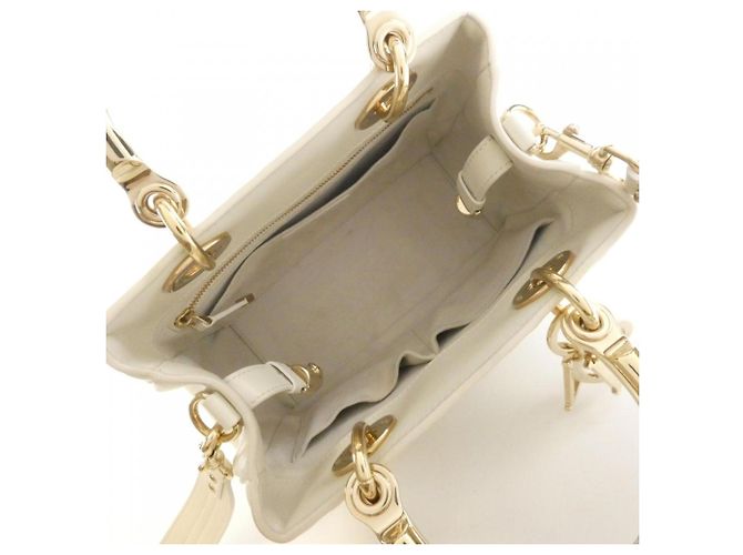Borsa Christian Dior Lady 95.22 Small Bianco - vista 9