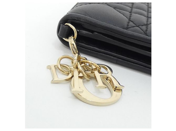 Tarjetero Christian Dior Lady Bloom Negro - vista 3