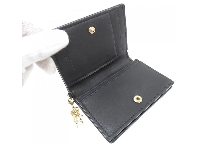 Tarjetero Christian Dior Lady Bloom Negro - vista 4