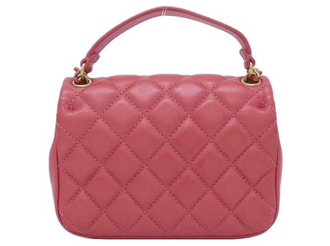 Borsa in pelle rosa Chanel AS1226 - vista 2