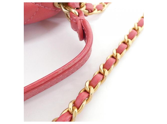 Borsa in pelle rosa Chanel AS1226 - vista 6