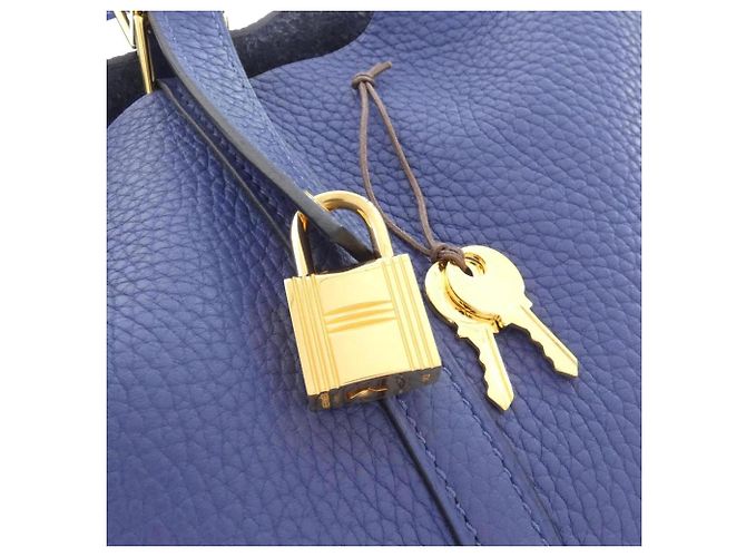 Hermès Bolso Hermes Picotin Lock PM Azul - vista 4