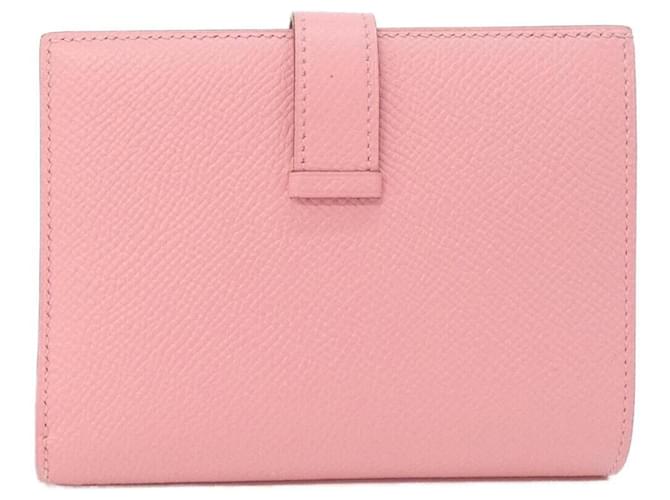 Cartera Compacta Hermès Bearn Rosa - vista 2
