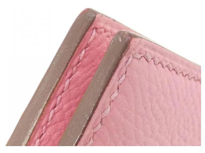 Cartera Compacta Hermès Bearn Rosa - vista 3