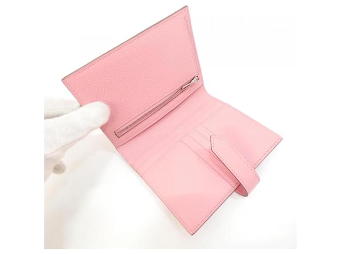 Cartera Compacta Hermès Bearn Rosa - vista 8