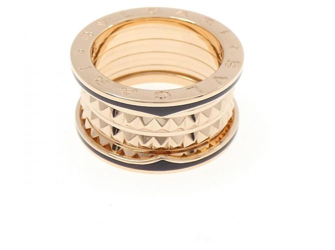 Bulgari Bvlgari B.zero1 Rock 4-Band-Ring Schwarz Golden - Ansicht 2