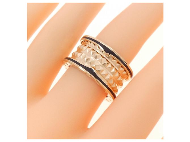 Bulgari Bvlgari B.zero1 Rock 4-Band-Ring Schwarz Golden - Ansicht 3