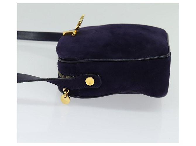 Salvatore Ferragamo Gancini Suede Purple - view 3