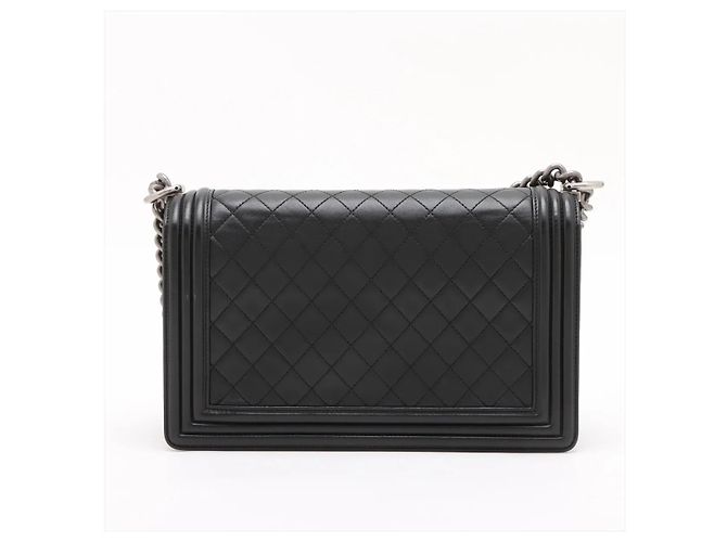 Chanel Boy Flap gestepptes Lammleder Large Schwarz - Ansicht 2