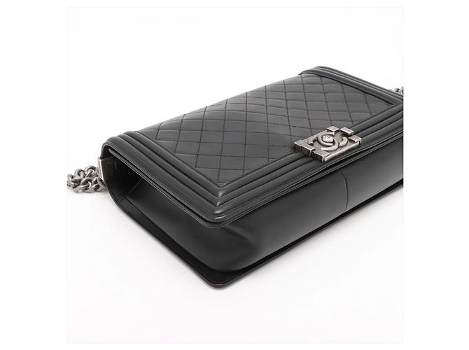 Chanel Boy Flap gestepptes Lammleder Large Schwarz - Ansicht 5