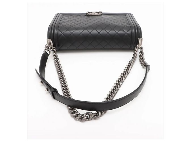 Chanel Boy Flap gestepptes Lammleder Large Schwarz - Ansicht 6