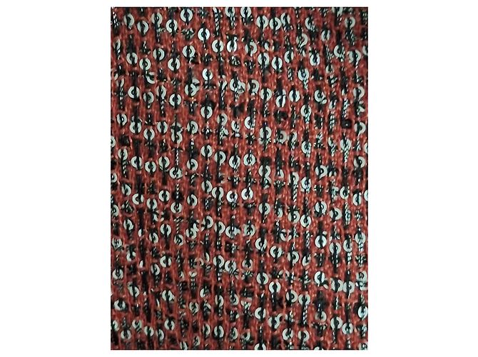 Chaleco Chanel de tweed rojo y blanco Roja Metálico - vista 3