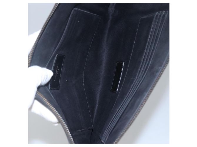 Saint Laurent Zip Pocket Leather Nero - vista 5