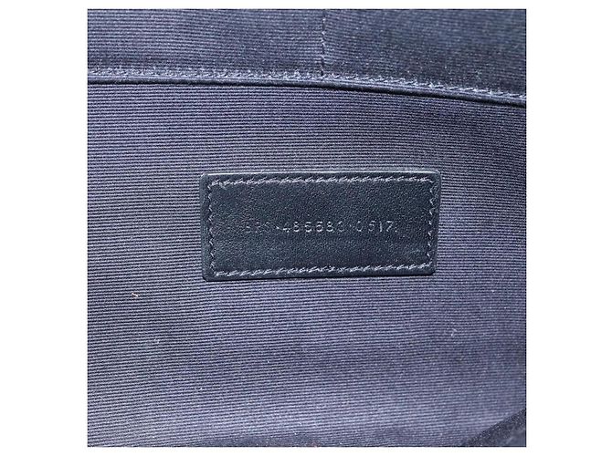 Saint Laurent Zip Pocket Leather Nero - vista 6