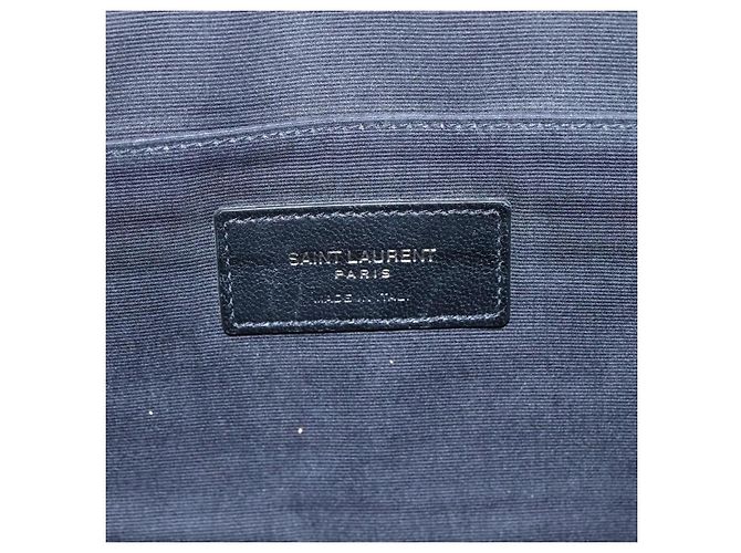 Saint Laurent Zip Pocket Leather Nero - vista 7