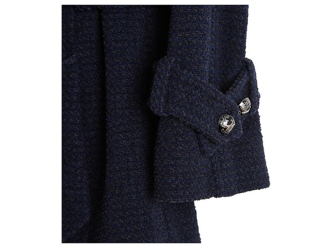 Chanel 2008 Giacca Tweed Blu Navy Blu scuro - vista 4