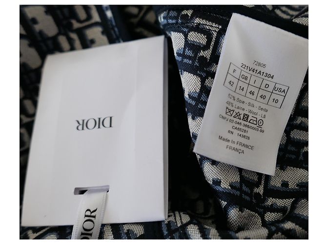 Christian Dior Giacca corta Oblique in twill di lana e seta - vista 9