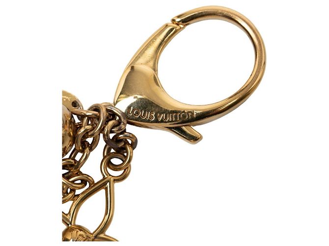 Portachiavi Bloomy Louis Vuitton D'oro - vista 3