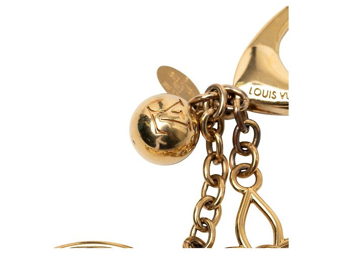 Portachiavi Bloomy Louis Vuitton D'oro - vista 5