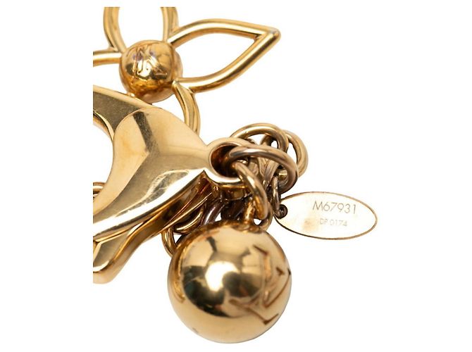 Portachiavi Bloomy Louis Vuitton D'oro - vista 8
