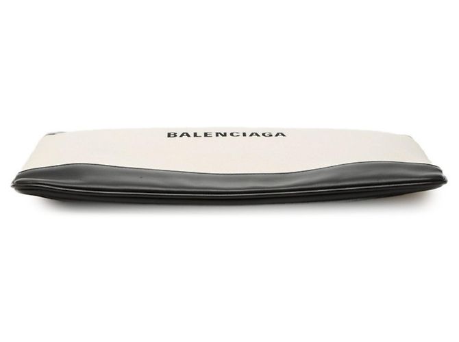 Clutch Balenciaga Navy Clip M Nero Beige - vista 3