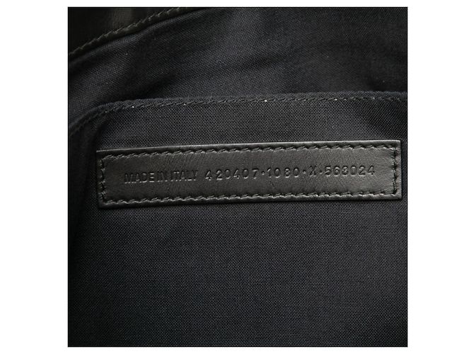 Clutch Balenciaga Navy Clip M Nero Beige - vista 6