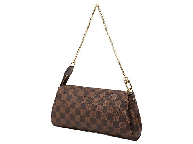 Borsa Louis Vuitton Damier Eva Chain Marrone - vista 2