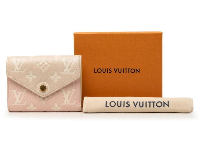Louis Vuitton Monogram Empreinte Bi-fold Wallet Braun Beige Gelb - Ansicht 7