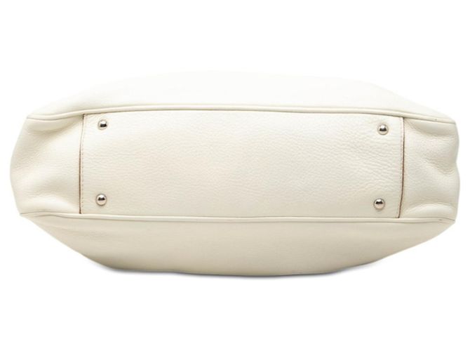 Borsa Tote Gancini Salvatore Ferragamo Bianco - vista 3