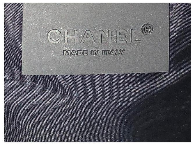 Chanel Borsa Cintura in Nylon Logo CC Nero Crudo - vista 11