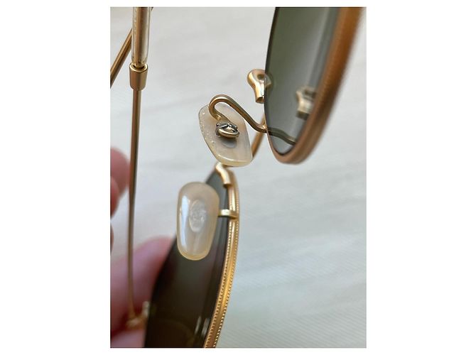 Ray-Ban Round Metal Gafas de Sol Polarizadas 112/P9 Verde Gold hardware - vista 14