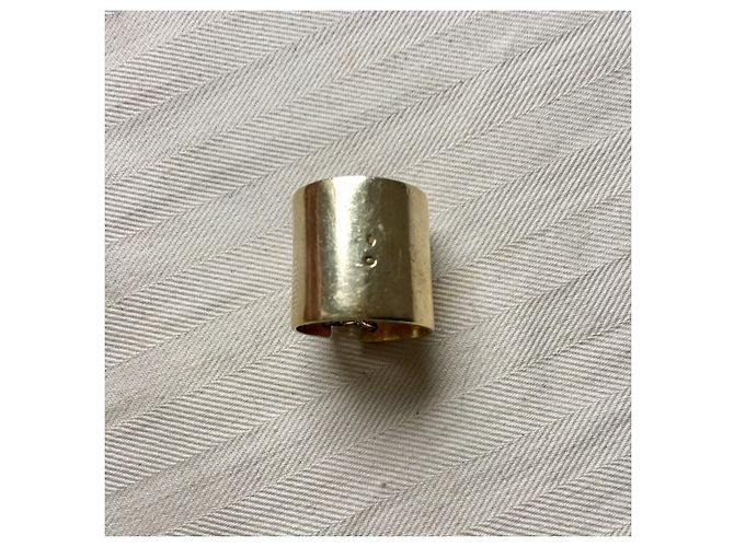 Autre Marque Anello Corset in metallo dorato e catenelle D'oro - vista 7