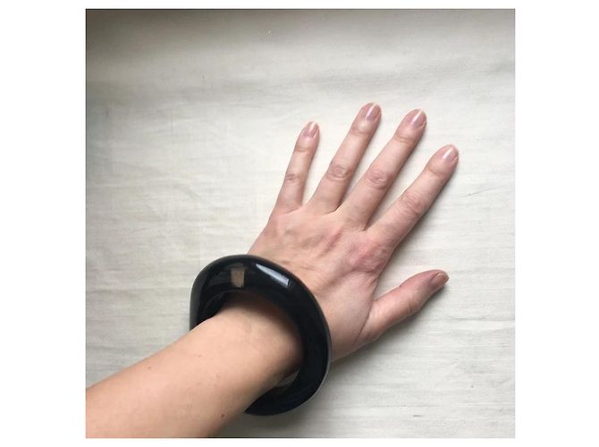 Autre Marque Bracciale rigido nero Iris Apfel x Le Bon Marché Rive Gauche - vista 3