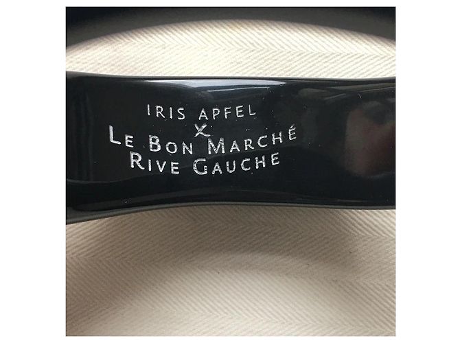 Autre Marque Bracciale rigido nero Iris Apfel x Le Bon Marché Rive Gauche - vista 4