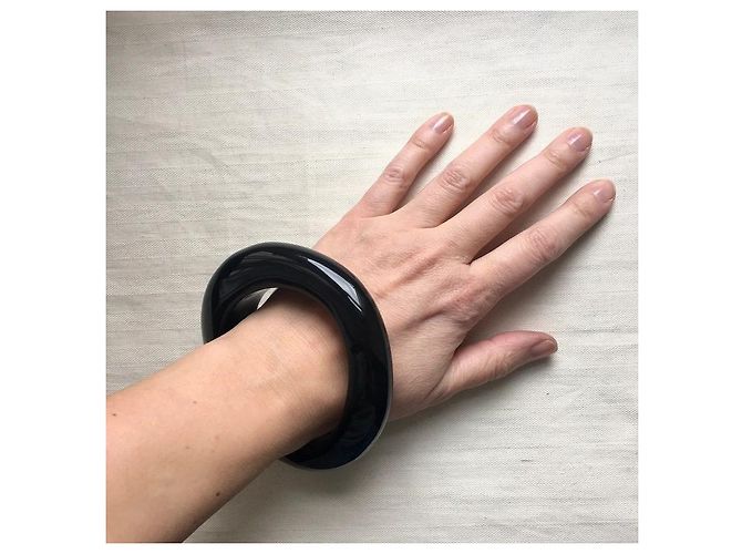 Autre Marque Bracciale rigido nero Iris Apfel x Le Bon Marché Rive Gauche - vista 5