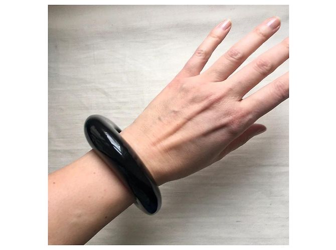 Autre Marque Bracciale rigido nero Iris Apfel x Le Bon Marché Rive Gauche - vista 6