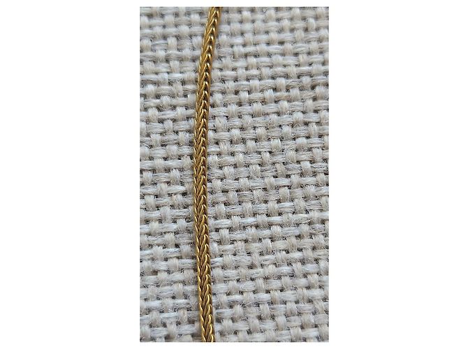 Collana Dior 'D' in metallo dorato e cristalli D'oro - vista 6