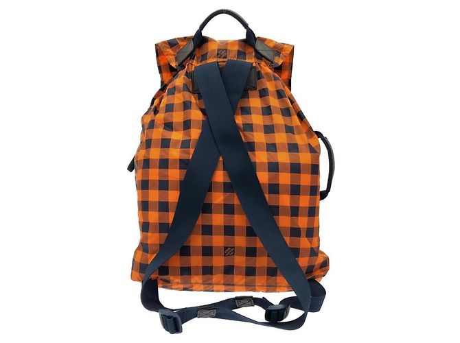 Zaino Louis Vuitton Damier Aventure Light Pack Arancione - vista 2