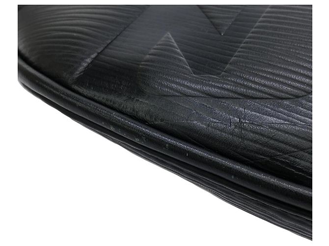 Borsa a tracolla Louis Vuitton Epi (LV Circle) Nero - vista 3