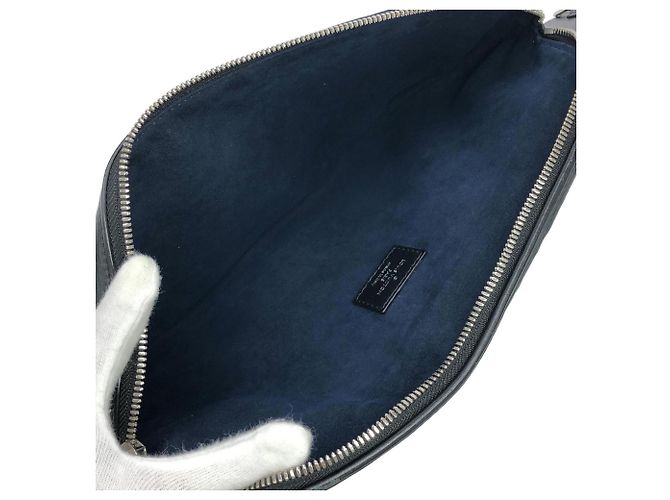Borsa a tracolla Louis Vuitton Epi (LV Circle) Nero - vista 8