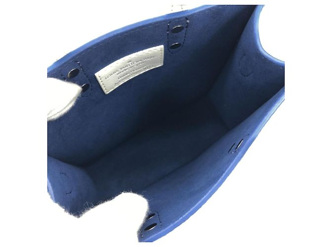 Borsa Louis Vuitton Everyday Sac Plat XS Blu - vista 7