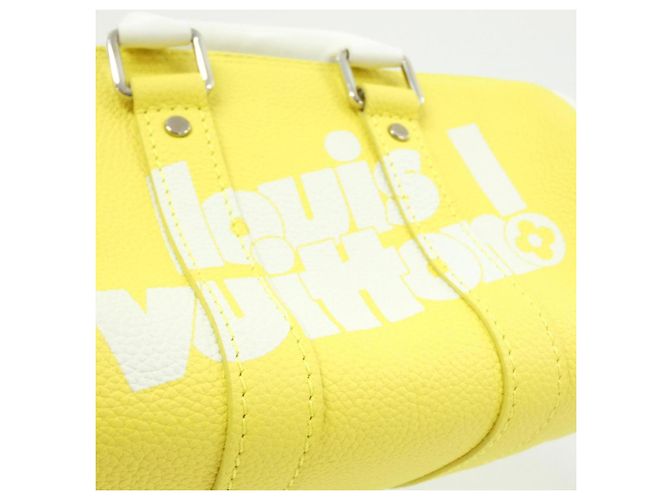 Borsa Boston Louis Vuitton Everyday LV Keepall XS Giallo - vista 5