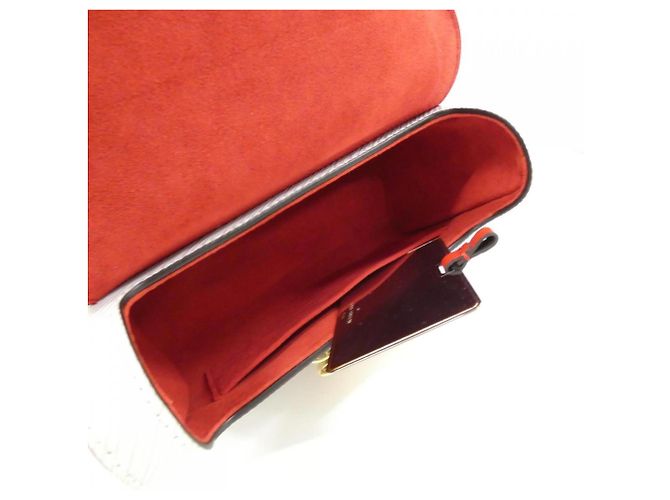 Borsa a tracolla Louis Vuitton Epi Twist PM Marrone Rosso - vista 7